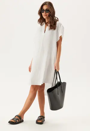 Hvit sommerkjole, linkjole